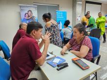 Karina dos Santos aproveitou o mutirão para renegociar dívidas